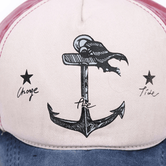 Distressed Pirate Boat Anchor Baseball Cap Sun Protection Hat