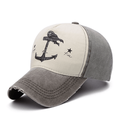 Distressed Pirate Boat Anchor Baseball Cap Sun Protection Hat