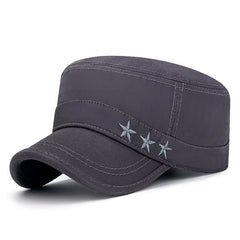 Outdoor Flat Top Cap Casual Cotton Baseball Cap Military Hat Sun Hat