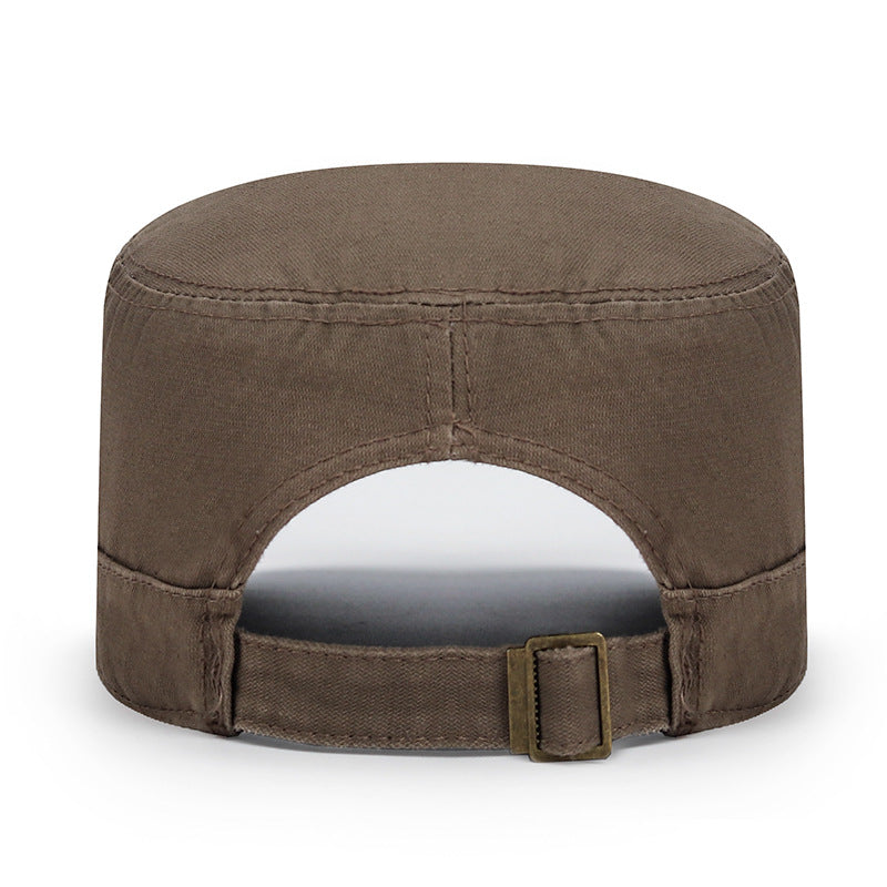 Outdoor Flat Top Cap Casual Cotton Baseball Cap Military Hat Sun Hat