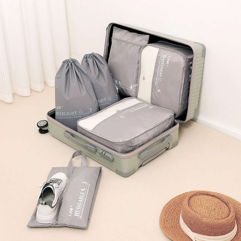 7 Pcs Travel Luggage Bag Sets Dustproof Organizers for Clothes
