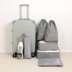 7 Pcs Travel Luggage Bag Sets Dustproof Organizers for Clothes