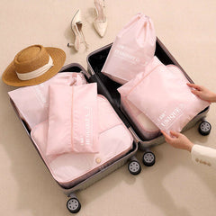 7 Pcs Travel Luggage Bag Sets Dustproof Organizers for Clothes