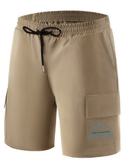 Heart Mountain Boxing Shark Pattern Cargo Shorts Men s Casual Pocket
