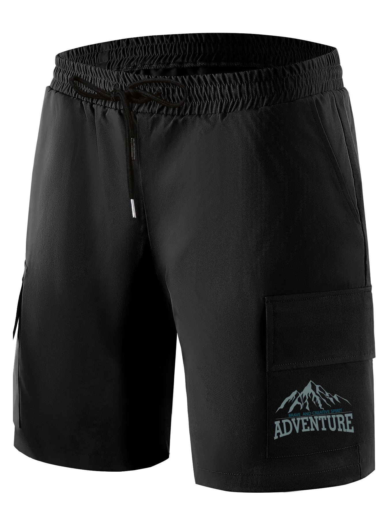 Heart Mountain Boxing Shark Pattern Cargo Shorts Men s Casual Pocket
