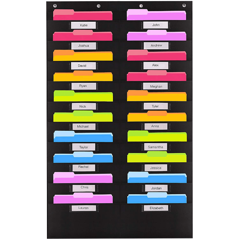 Double Row 10-Layer Hanging File Organizer Bag