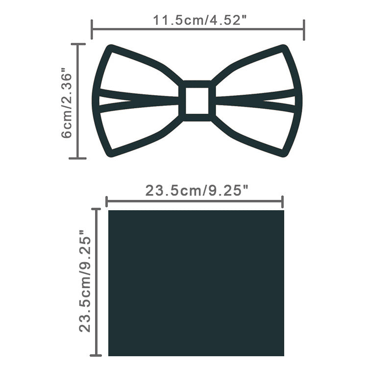 Men's Velvet Bowtie Handkerchief Set Business Wedding Party Tuxedos