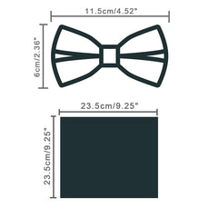 Men's Velvet Bowtie Handkerchief Set Business Wedding Party Tuxedos