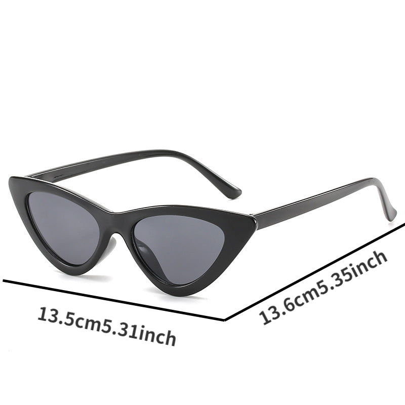 Y2K Cat Eye Sunglasses Candy Triangle UV400 Sun Shades Glasses