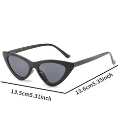 Y2K Cat Eye Sunglasses Candy Triangle UV400 Sun Shades Glasses