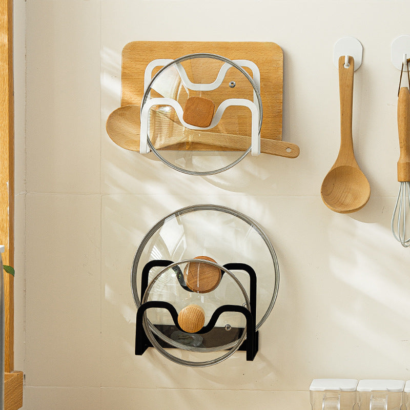 2 Tier Stainless Steel Pot Lid and Cutting Board Rack