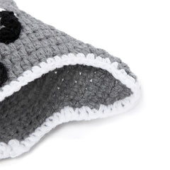 2pcs Set Raccoon Crochet Newborn Baby Hat Photography Props