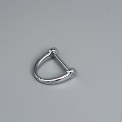 Zinc Alloy Horseshoe Buckle Car Keychain Anti Loss D shaped Hardware Accessory