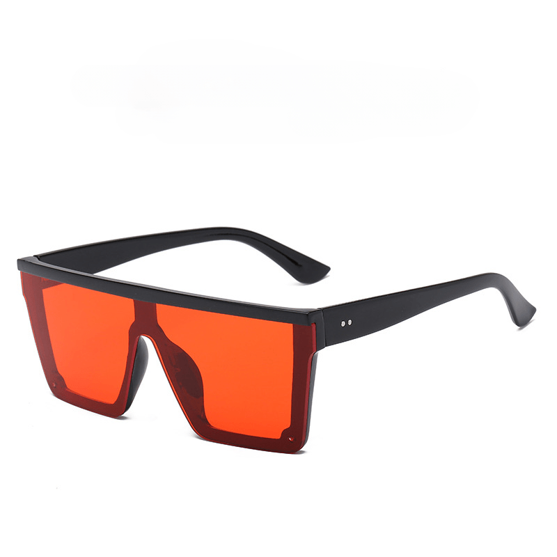 Men's Square Large Frame Sunglasses UV Resistant for Outdoor Beach Vacation