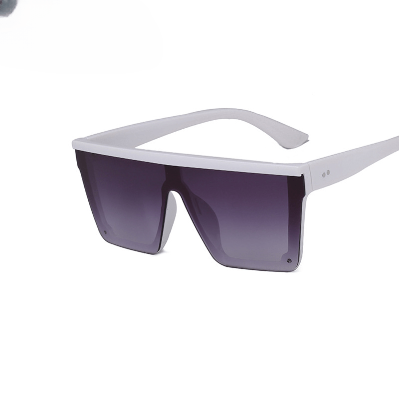 Men's Square Large Frame Sunglasses UV Resistant for Outdoor Beach Vacation