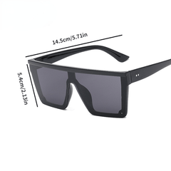 Men's Square Large Frame Sunglasses UV Resistant for Outdoor Beach Vacation