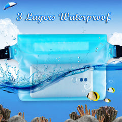 Waterproof Touch Screen Phone Pouch with Waist Strap