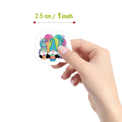 500pcs Dwarf Cartoon Stickers Waterproof Tape for Kids