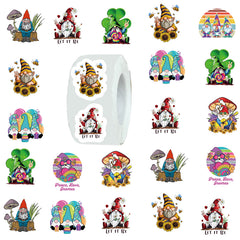 500pcs Dwarf Cartoon Stickers Waterproof Tape for Kids