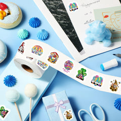 500pcs Dwarf Cartoon Stickers Waterproof Tape for Kids