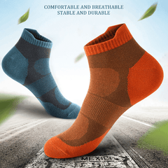 7 Pairs Men's Breathable Cotton Ankle Socks Moisture Wicking Sports Socks