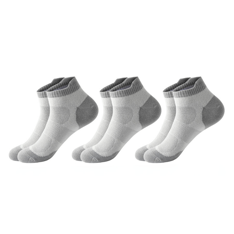 7 Pairs Men's Breathable Cotton Ankle Socks Moisture Wicking Sports Socks