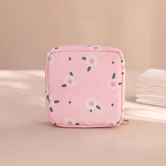 Cartoon Pattern Sanitary Napkin Bag Zipper Pouch