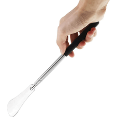 Stainless Steel Extendable Shoe Horn Non Slip Handle Flexible Shoe Spoon