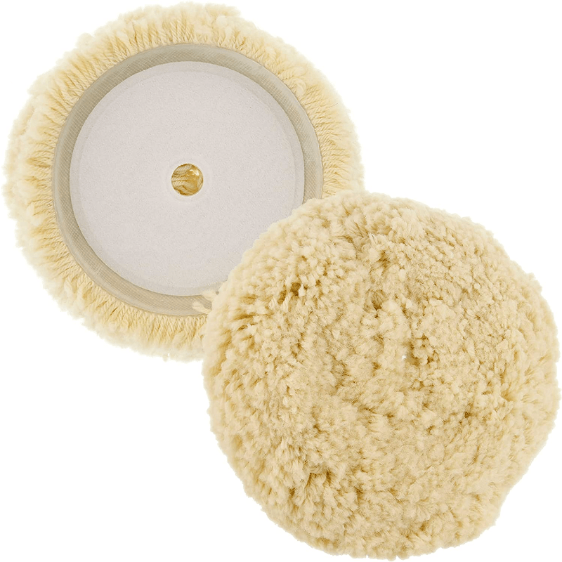 17 Wool Hook & Loop Buffing Pad Compound Cutting Polishing Automotive Marine