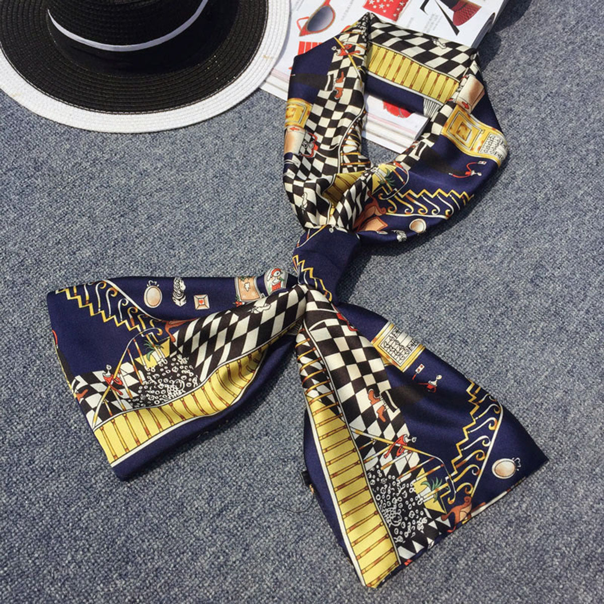 Twill Hair Ribbon Bag Tie Small Ribbon Bag Accessories