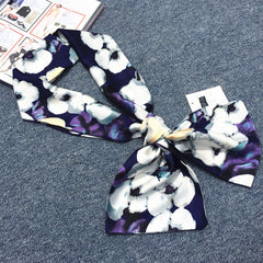 Hair Band Head Neck Scarf Hair Ribbon Bag Tie Small Ribbon Scarf Bag Accessories