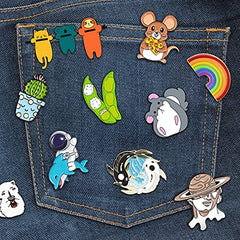 Cartoon Plant Enamel Pin Set for Decoration