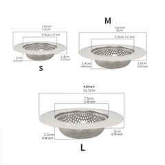 2pcs Stainless Steel Sink Drain Strainer Large Wide Rim 4 5 Diameter