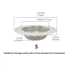 2pcs Stainless Steel Sink Drain Strainer Large Wide Rim 4 5 Diameter