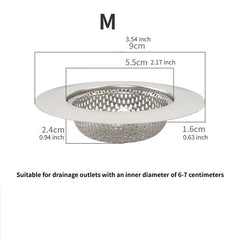 2pcs Stainless Steel Sink Drain Strainer Large Wide Rim 4 5 Diameter