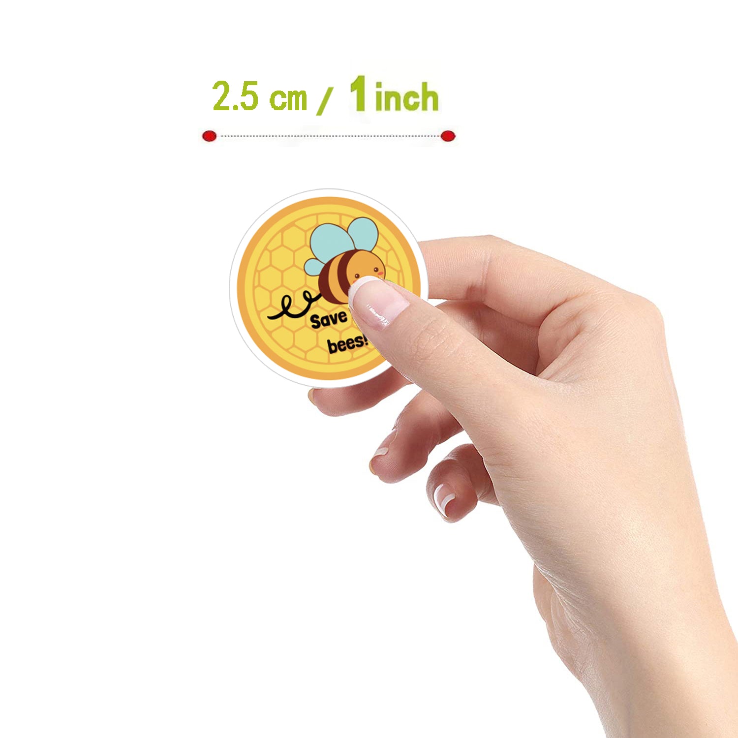 500pcs Bee Stickers Cartoon DIY Animal Waterproof Tape For Children's