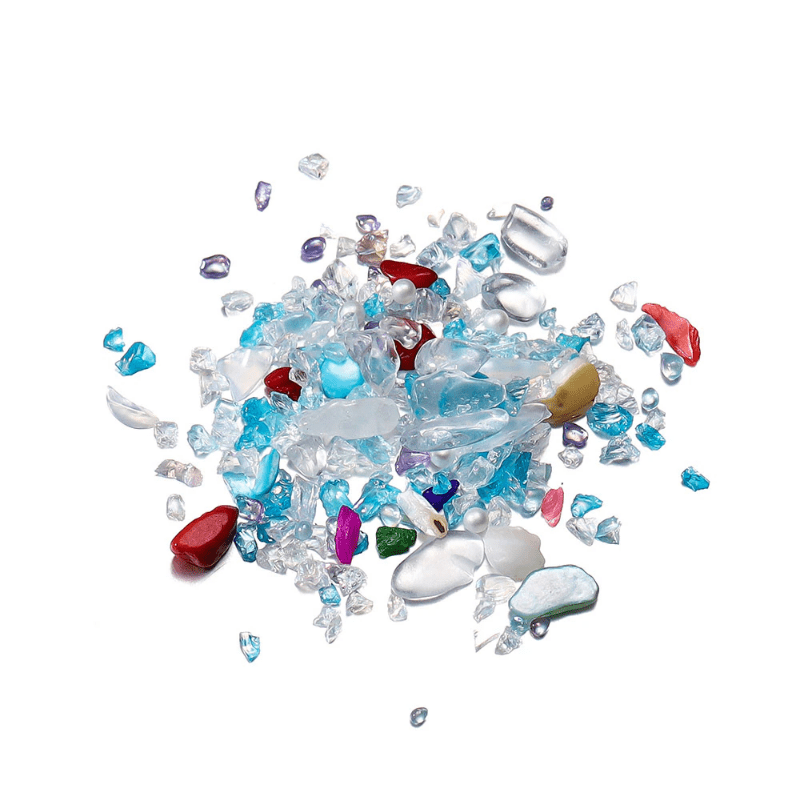 20g Mix Glass Crushed Stone Crystal Gravel for Epoxy Resin Crafts