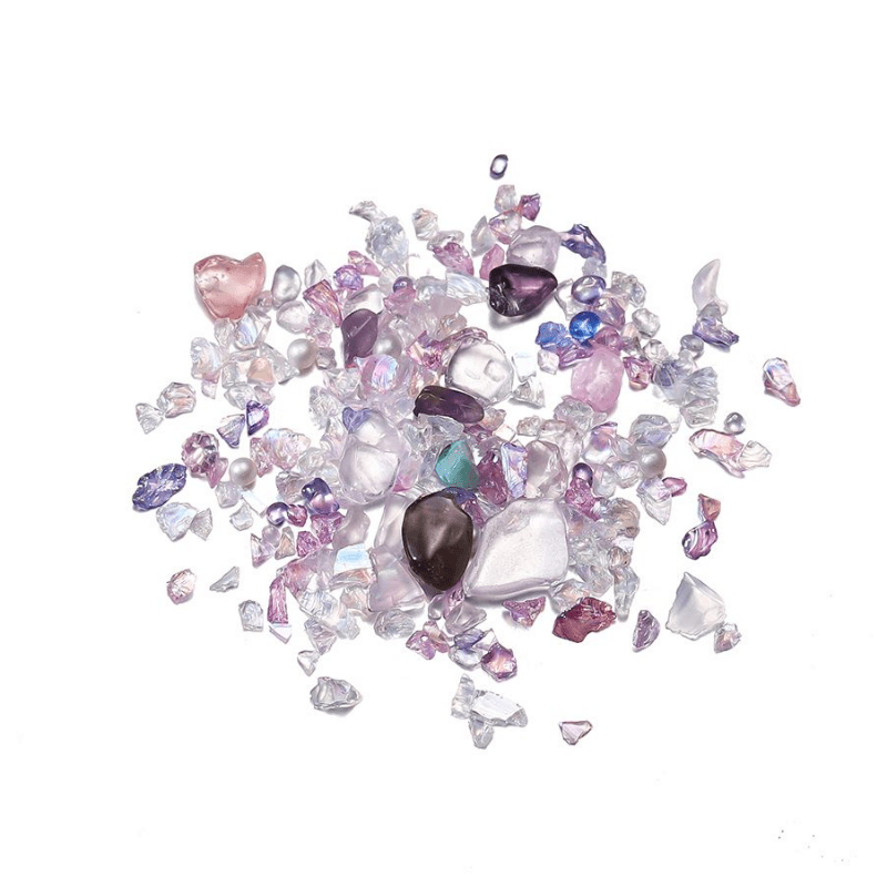 20g Mix Glass Crushed Stone Crystal Gravel for Epoxy Resin Crafts
