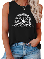 Graphic Print Tank Top
