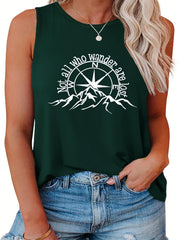 Graphic Print Tank Top