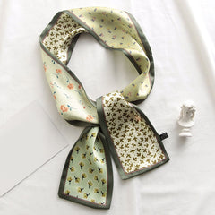 Twill Print Ribbon Bag Tied Handle Small Ribbon Scarf Bag Accessories