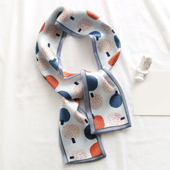 Twill Print Ribbon Bag Tied Handle Small Ribbon Scarf Bag Accessories
