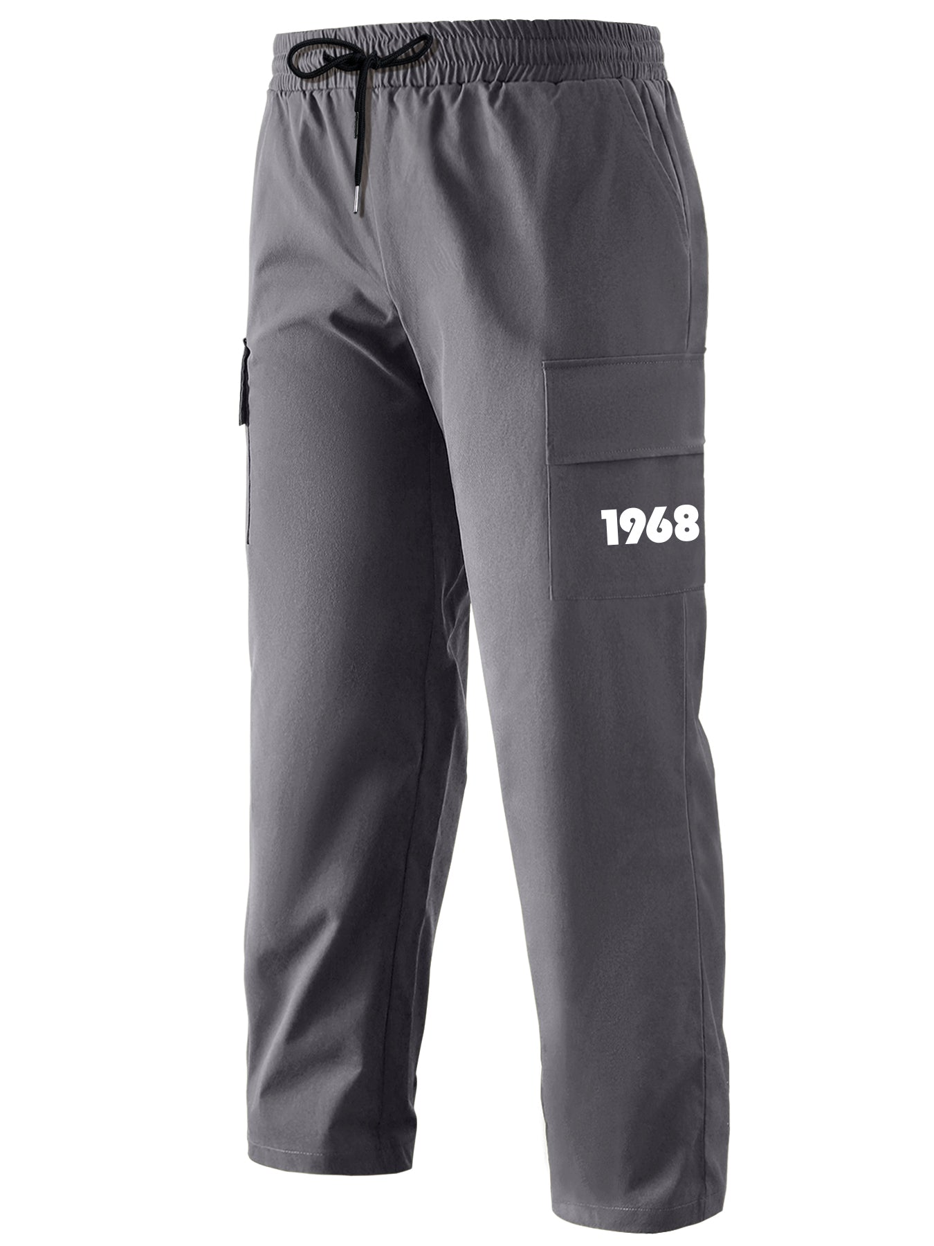 California Print Flap Pocket Men s Cargo Pants Outdoor Work