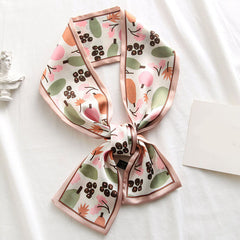 Twill Ribbon Bag Tied Handle Small Ribbon Scarf Bag Accessories Wrist Silk Scarf