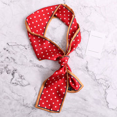 Twill Ribbon Bag Tied Handle Small Ribbon Scarf Bag Accessories Wrist Silk Scarf