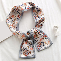 Twill Ribbon Scarf Silky Headband Neckerchief
