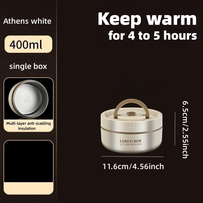 Microwaveable Stainless Steel Lunch Box Leakproof School Home