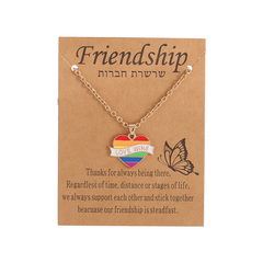 Colorful Rainbow Hot Air Balloon Pendant Necklace - Jewelry Gift For Girls