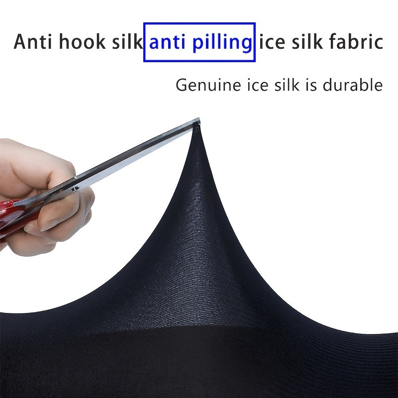 Car Sunscreen Ice Silk Cuffs Men's Arm Protection Thin Style Gloves