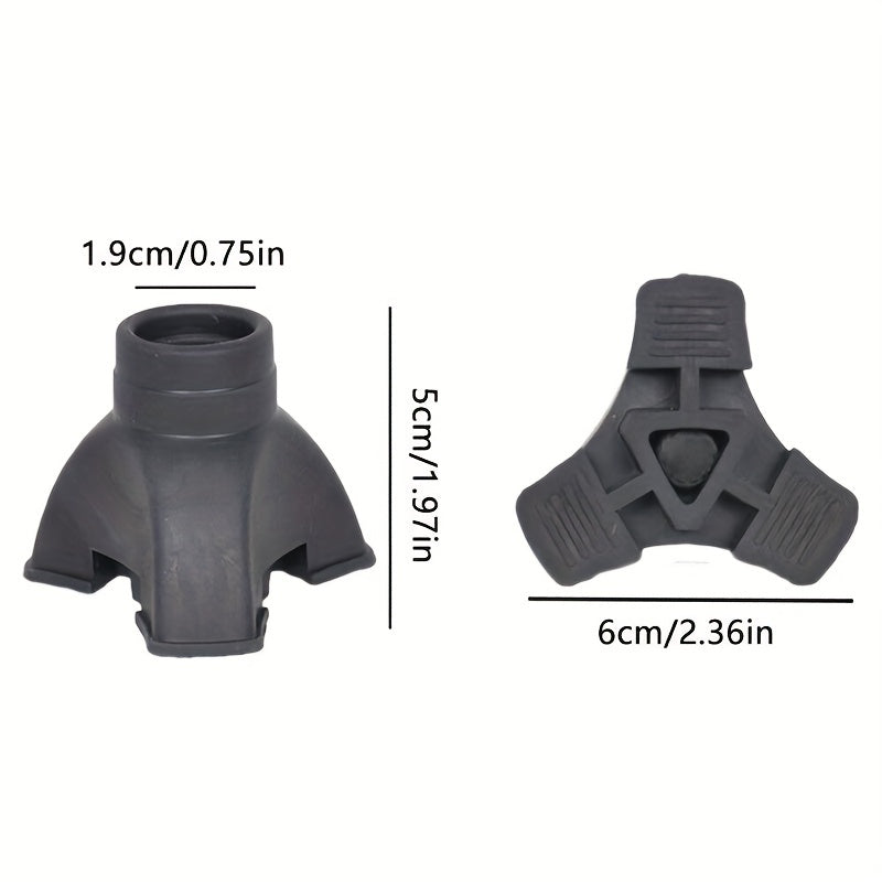 Rubber Grip Walking Cane Tips - Stability and Traction